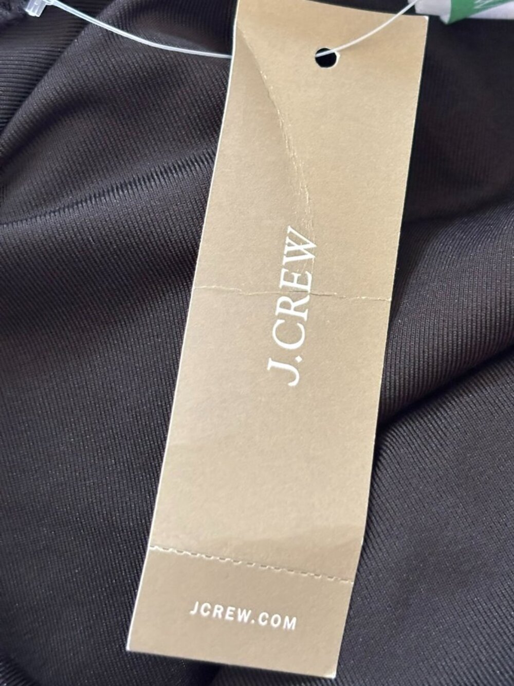 NWT J. Crew Black Plunge V-Neck Cross Back One Piece Swimsuit 8 - Picture 13 of 13
